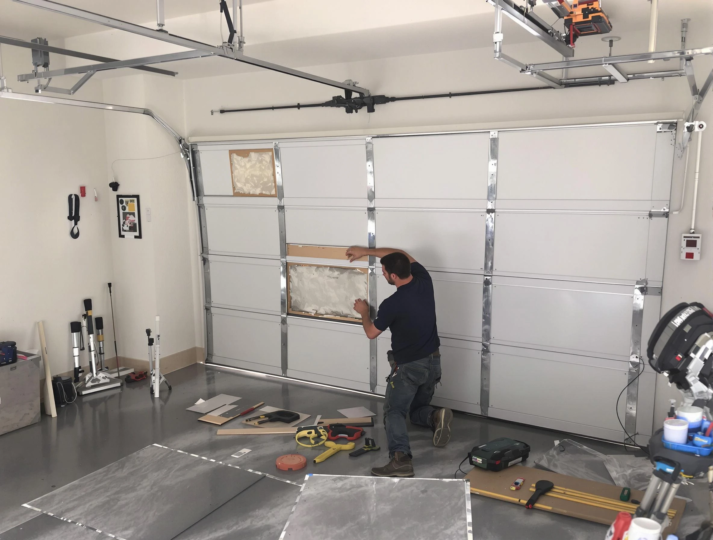 Garage Door Panel Repair in Montgomery